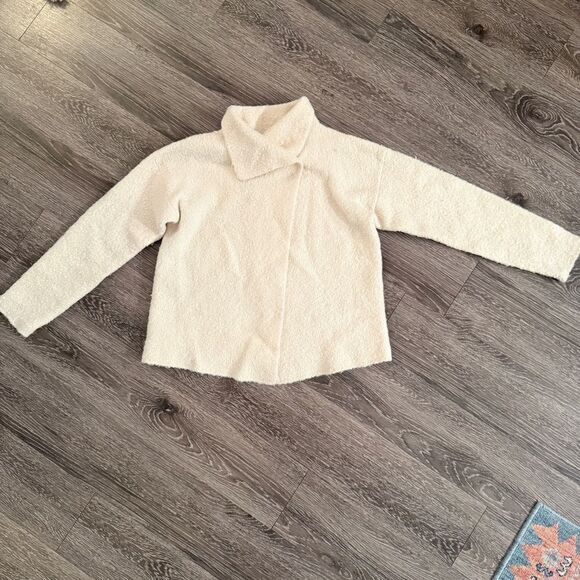 Eileen Fisher Alpaca Wool Silk Blend Textured Jacket - Picture 1 of 10